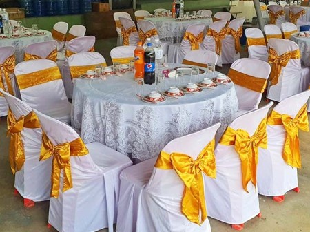 ขาย สินค้า สำหรับโรงแรมและอีเวนต์ทุกประเภท ถูกงานวัดงานบุญงานเลี้ยง ผ้าคลุมโต๊ะจีน-โต๊ะกลมราคาโรงงาน รับผลิตผ้าคลุมเก้าอี้สกรีนชื่อ-ราคาส่ง ขายผ้าคลุมเก้าอี้ราคาถูก